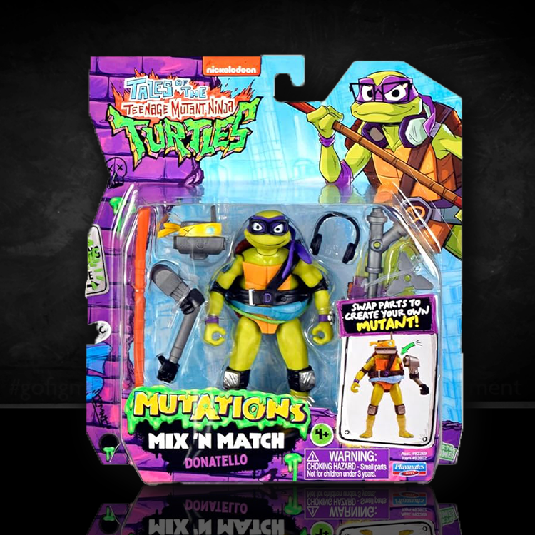 Mix n Match Donatello TMNT Monster Mutants Action Figure 4.5 inch image 0