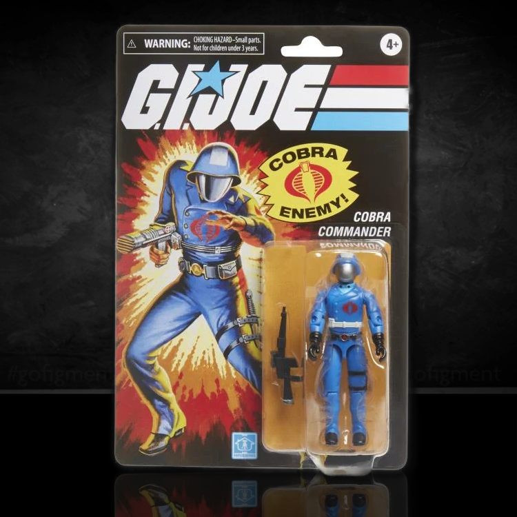 GI Joe Cobra Commander Action Figure 3.75" Hasbro Retro Collection image 0