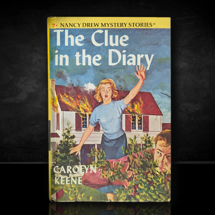 7 The Clue in the Diary Yellow Bar Nancy Drew Mystery Books -1962-YB image 0