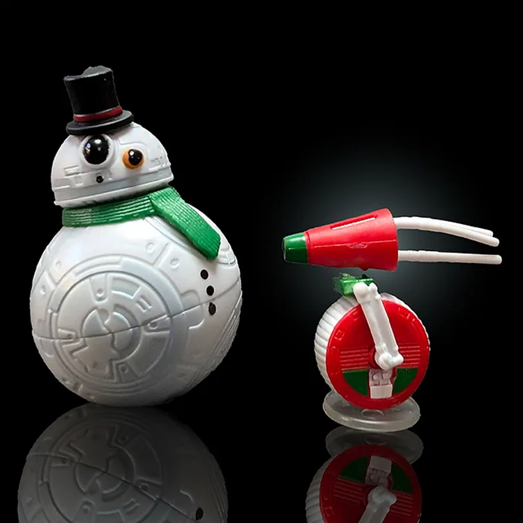 BB-8 Snowman and D-O Droid Action Figure Advent 1:18 Scale LOOSE image 0