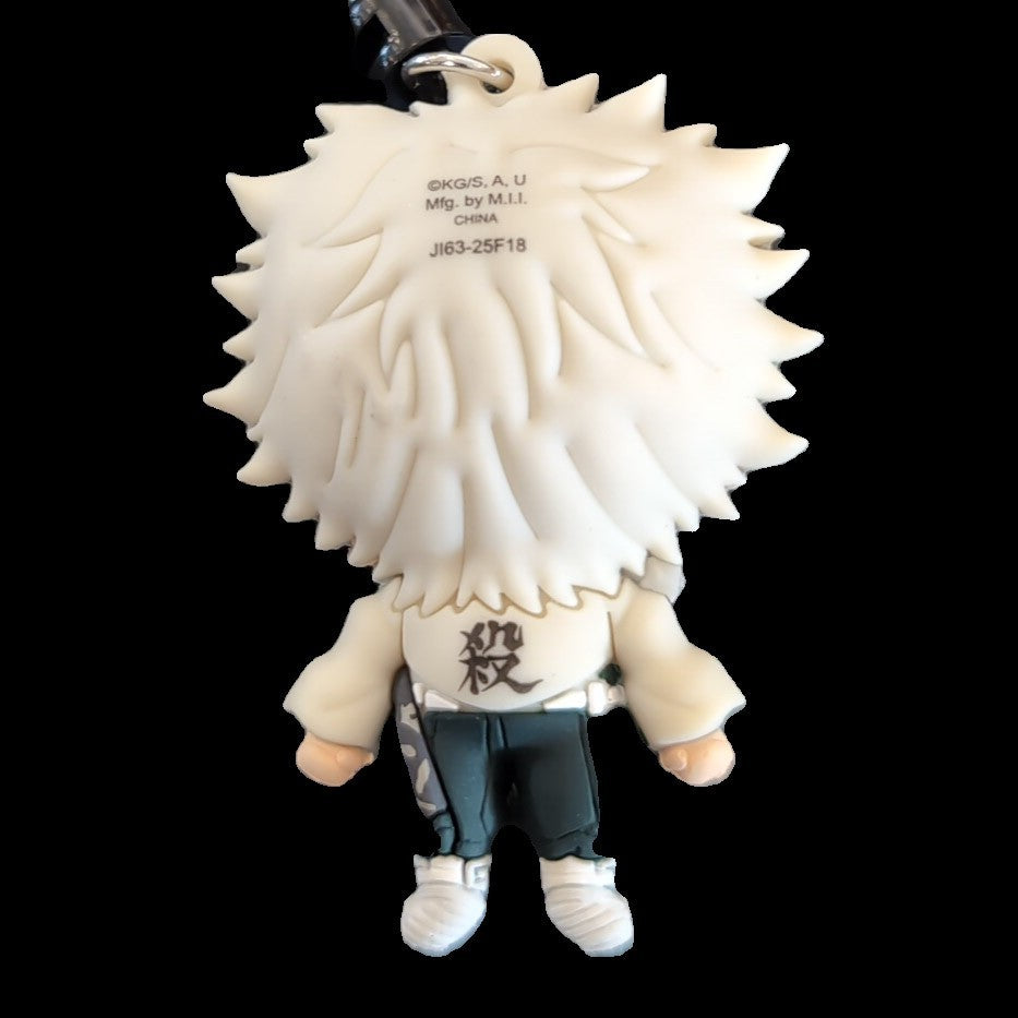 Senemi Shinazugawa keychain from Demon Slayer by Monogram made of 3D foam PVC black bag clip design