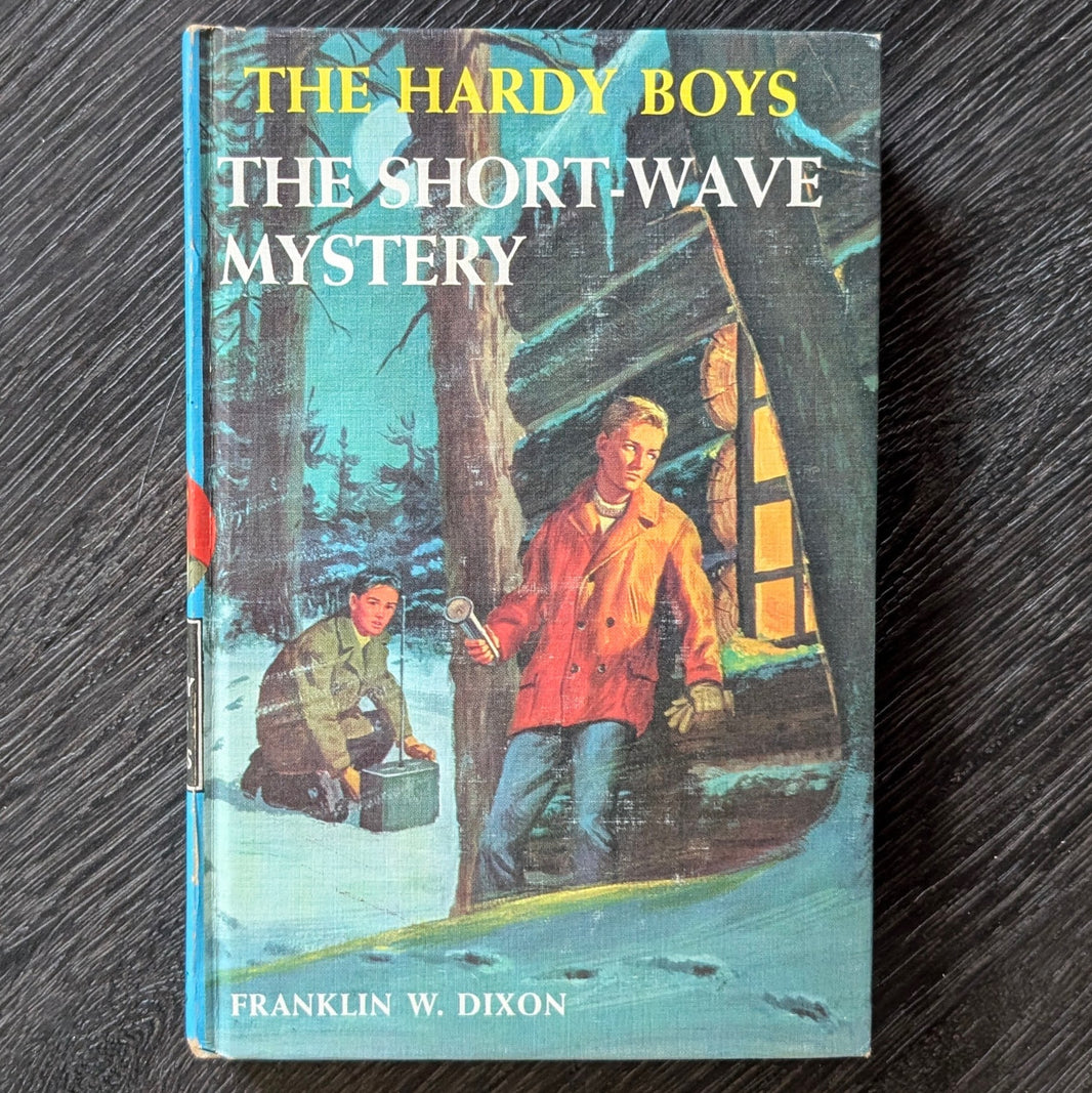 24 The Short Wave Mystery (1945): Vintage Hardy Boys Book Blue-Back image 0