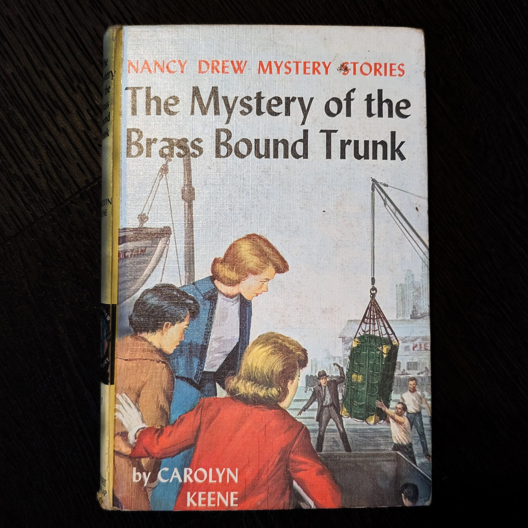 17 The Mystery of the Brass-Bound Trunk "Blue Endpages" Nancy Drew Books -1940 image 0
