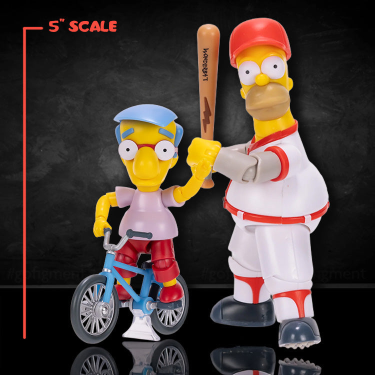 Millhouse and Homer COMBO Wave 3 Action Figure The Simpsons 5in Scale image 0