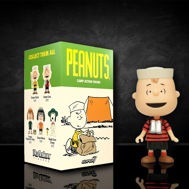 Camper Linus Super7 Peanuts Wave 3 Action Figure |3.75" LOOSE image 0