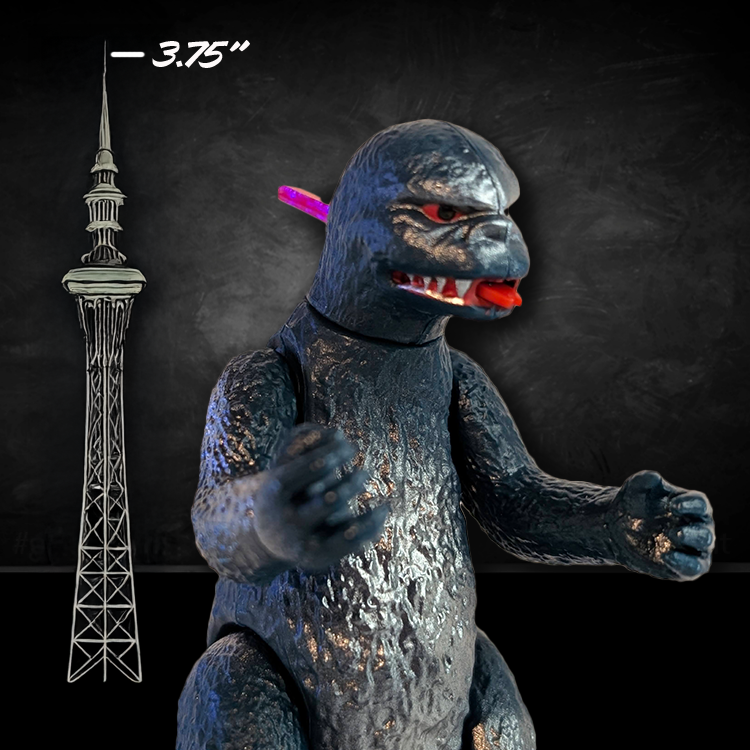 Godzilla '60s Vintage Blue and Silver Super7 Action Figure 1:18 LOOSE image 0