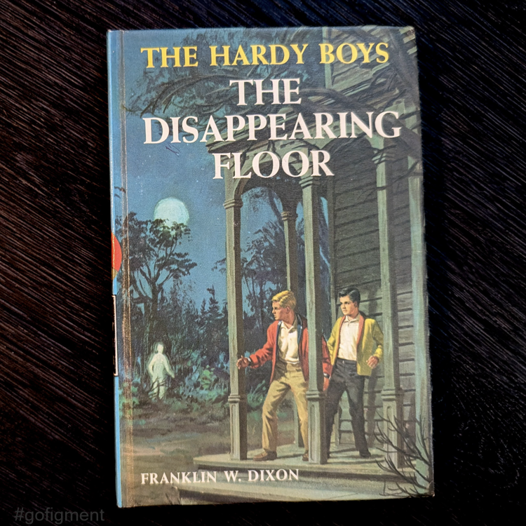 19 The Disappearing Floor (1964): Vintage Hardy Boys Book Blue-Back image 0
