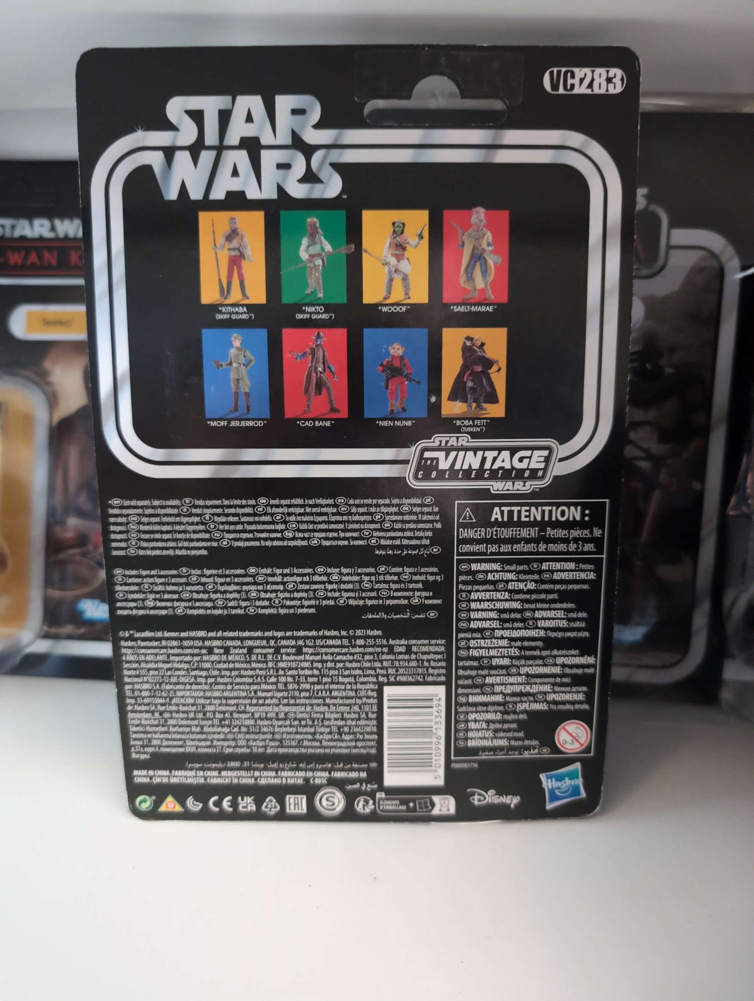 Star Wars Vintage Collection Cad Bane action figure packaging 3.75 inch collectible Hasbro