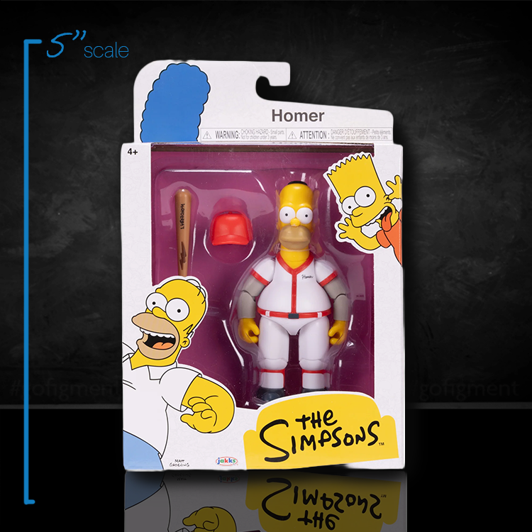Homer Simpson Baseball Wave 3 Action Figure The Simpsons 5in Scale image 0