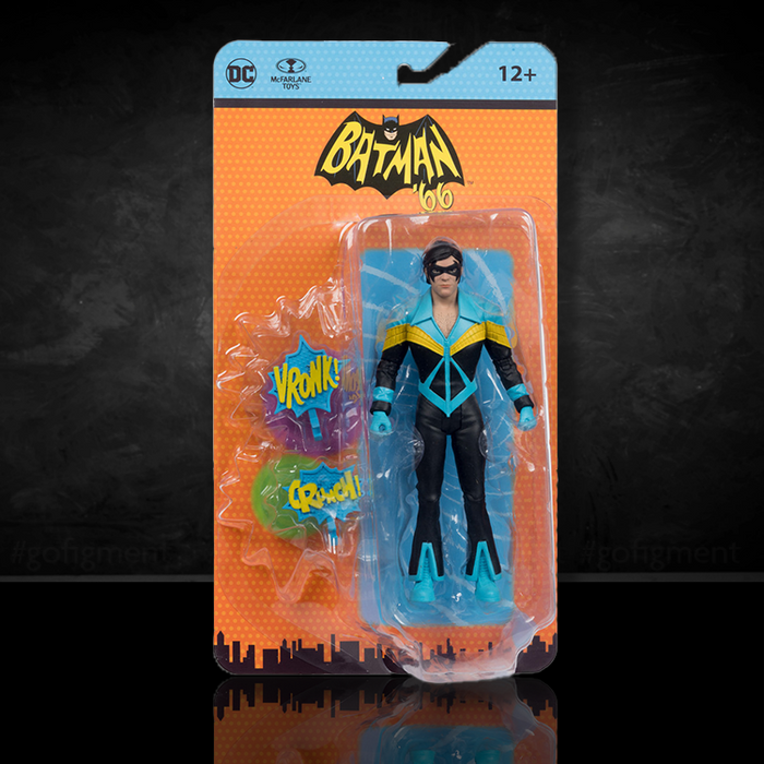 Nightwing Batman '66 New in Box 1/12 Scale Action Figure McFarlane image 0