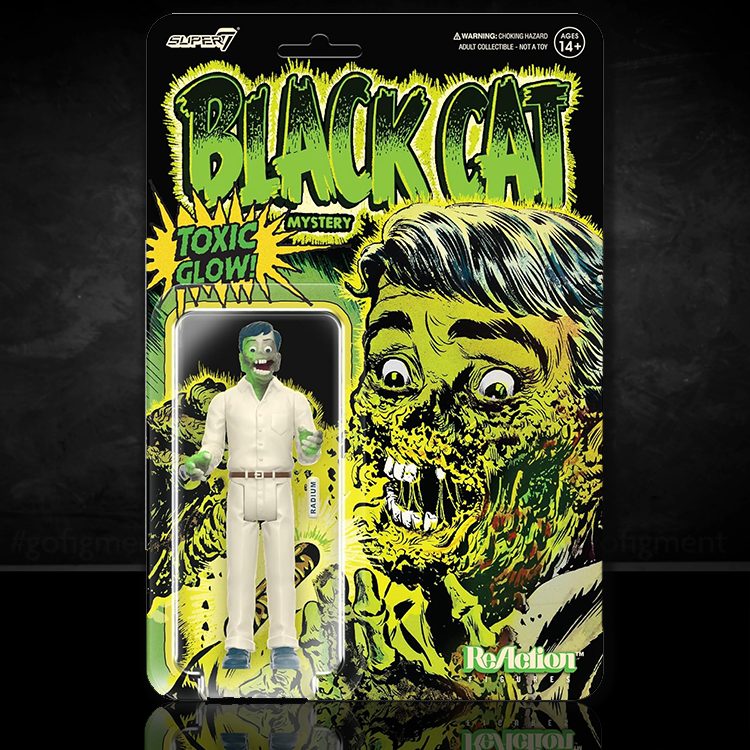 Radium Man From "Black Cat" Horror Mystery- Glow in the Dark Action Figure 3.75 image 0