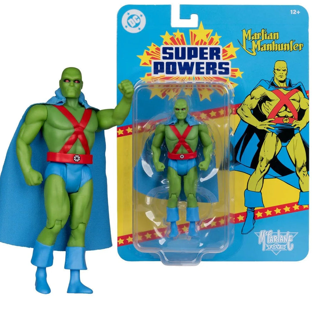 Martian Manhunter 4.5" McFarlane DC Super Powers Wave 16 Figure by McFarlane Toys in blister packaging