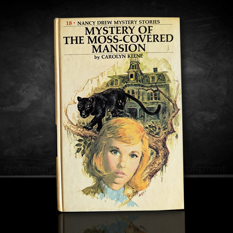 18 Mystery at Moss-Covered Mansion Nancy Drew Book 1971-RN image 0