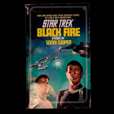 08 Black Fire Star Trek The Original Series Paperback Book image 0