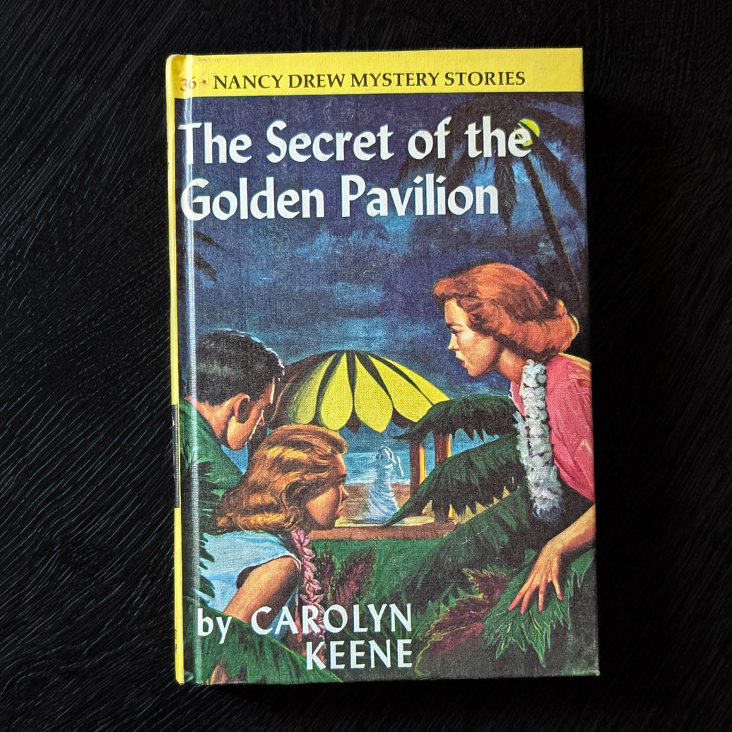 36 The Secret of the Golden Pavilion Nancy Drew Book -1959-Yellow Bar image 0