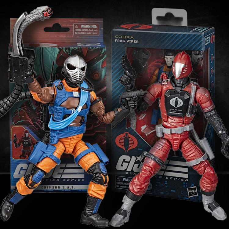 G.I. Joe Classified Series COBRA 2 Pack Frag-Viper Crimson B.A.T. Action Figures image 0