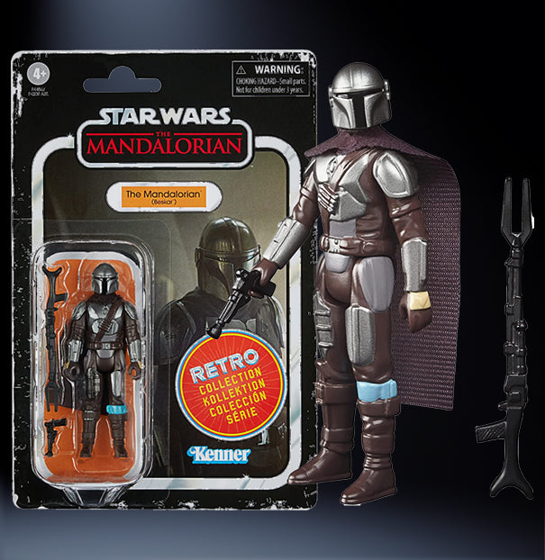 Mandalorian Beskar Star Wars Retro Collection Action Figure 1:18 Scale MANDO image 0
