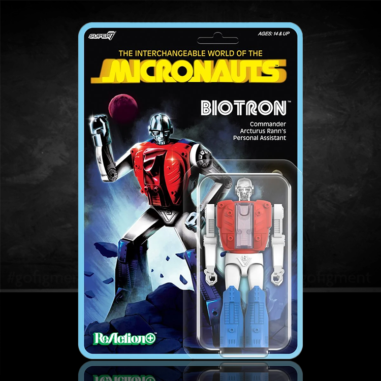 Biotron Micronauts Action Figure 1:18 Scale Super7 Reaction+ Collectible image 0