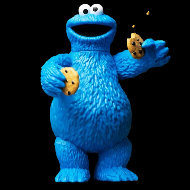 🍪Cookie Monster Sesame Street Action Figure 3 3/4 Super 7 image 1