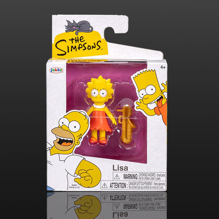 Lisa Simpson With Saxophone The Simpsons Action Figure 2 1/2" Scale image 0