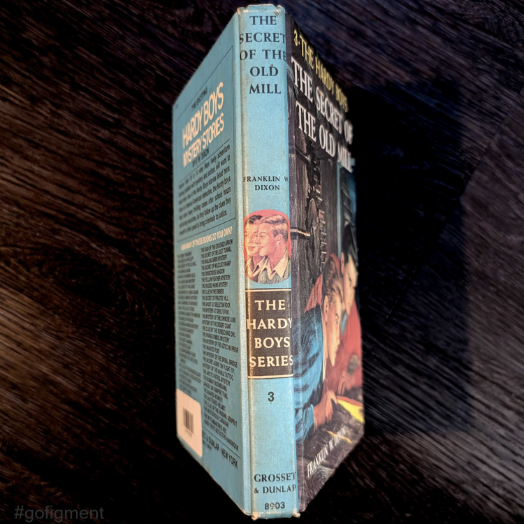 03 The Secret of the Old Mill (1962-YN): 🕵🏻Vintage Hardy Boys Book Blue-Ba image 1