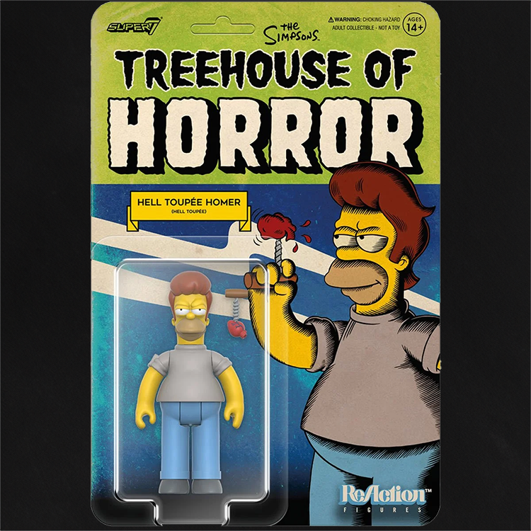 The Simpsons Homer Treehouse of Horror Killer Toupee Action Figur image 0