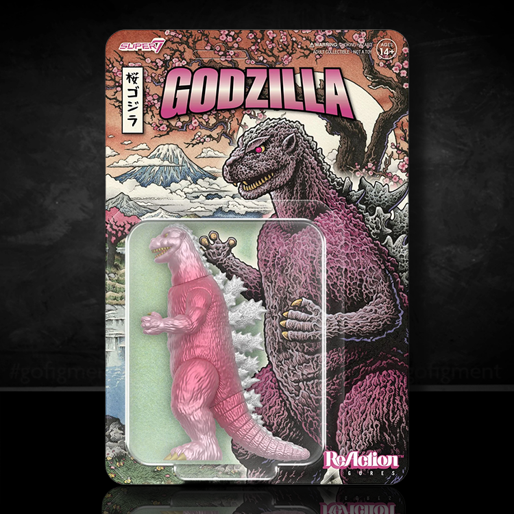 Godzilla '54 Cherry Blossom Festival ReAction Action Figure Super7 1:18 image 0