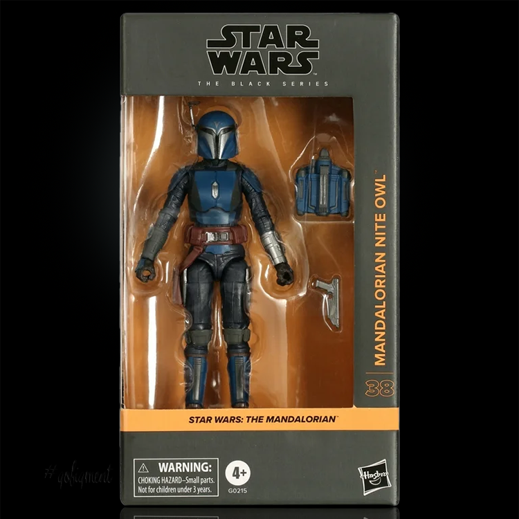 Mandalorian Nite Owl Action Figure Star Wars Black Series 1:12 Scale image 0