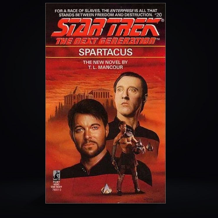 20 Spartacus Star Trek The Next Generation Paperback Book image 0