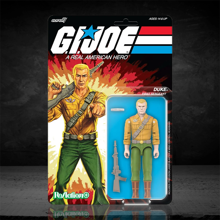 GI Joe Duke (Cartoon) Action Figure 3.75" With O-Ring Super7 + image 0