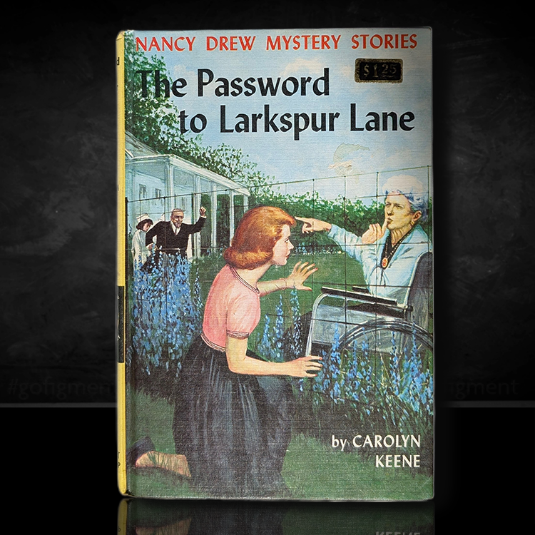 10 The Password to Larkspur Lane Nancy Drew Book -1933 Blue Endpages image 0