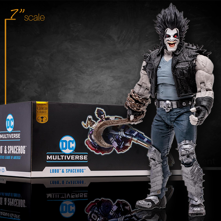 Lobo and Spacehog DC Multiverse Gold Label Action Figure 7in JLA image 0