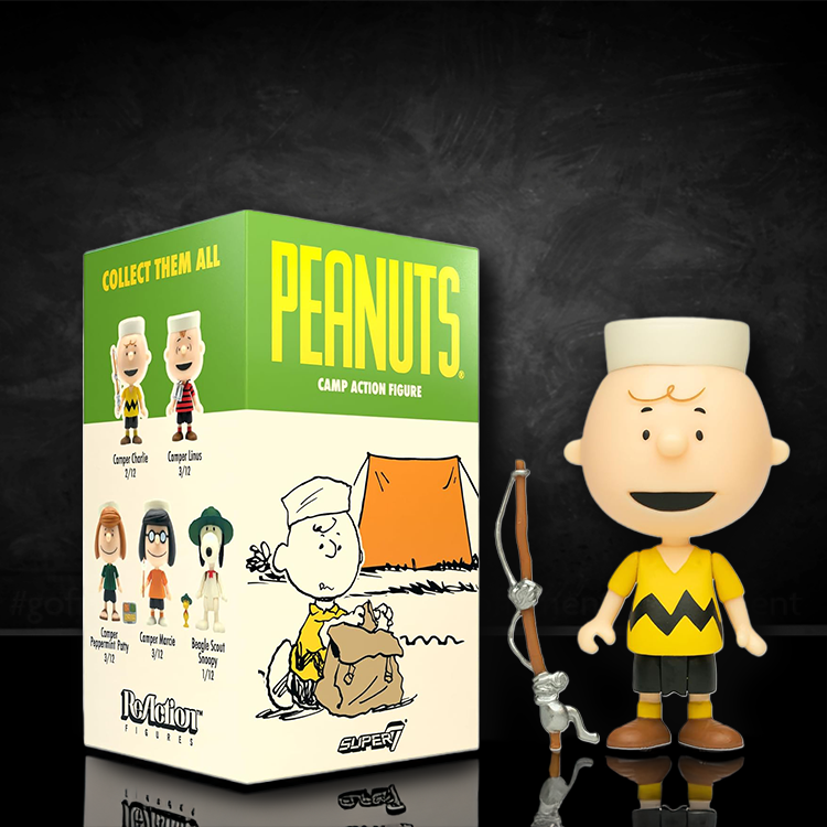 Camper Charlie Brown Super7 Peanuts Wave 3 Action Figure |3.75" LOOSE image 0