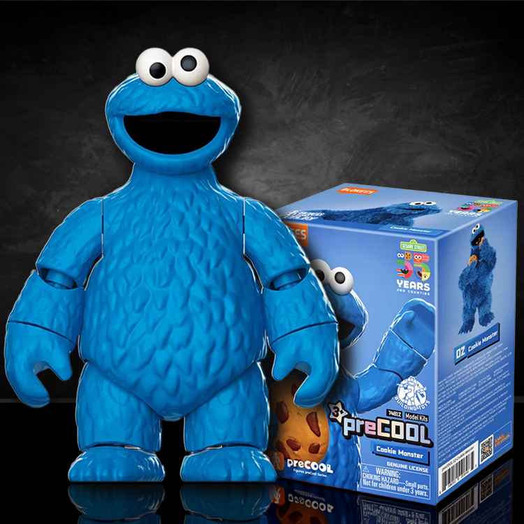 Cookie Monster Sesame Street Blokees Mini Model Kit 5" Scale image 0