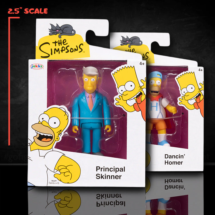 Principal Skinner and Homer COMBO Wave 3 Action Figure The Simpsons 2.5in image 0