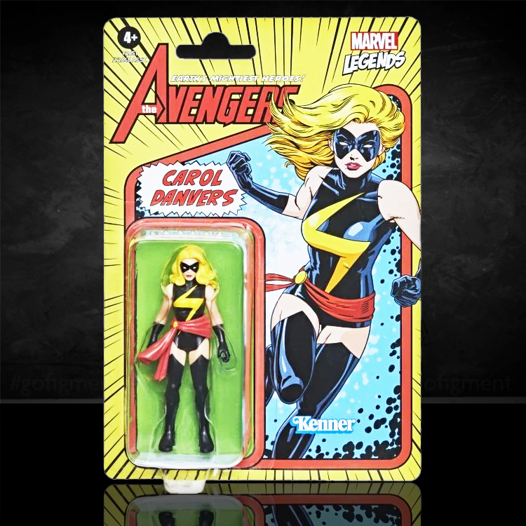 The Avengers Carol Danvers Marvel Legends Retro Collection 3.75" Action Figure image 0