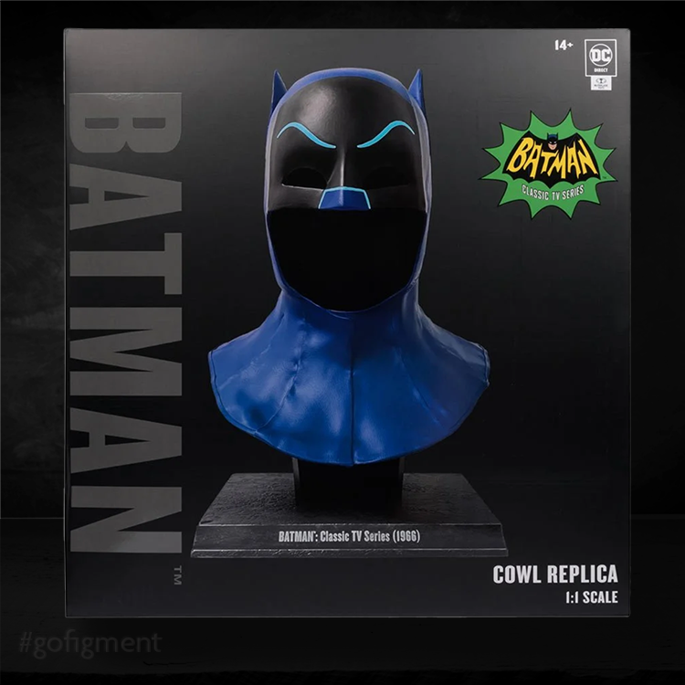 DC Direct Prop Replica Classic Batman TV Series 1966 Cowl Full Scale image 0