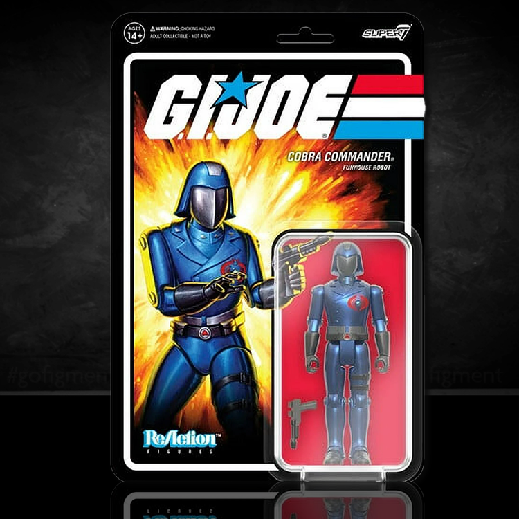 GI Joe Cobra Commander Enemy Leader Funhouse Robot Action Figure Super7 image 0