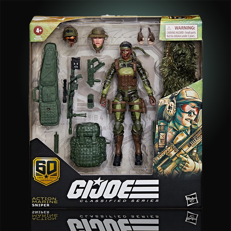 G.I. Joe Classified Series 60th Ann 6-Inch Action Marine Sniper Action Figure image 0