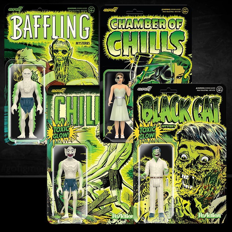 Pre-Code Horror Comics 4-Pack Bundle - GLOW Action Figures - Vintage Horror Coll image 0