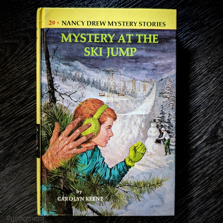 29 The Mystery at the Ski Jump (YB) Nancy Drew Mystery Books -1952/1968-YB image 0