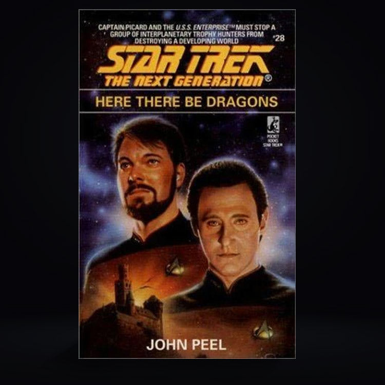 28 Here There Be Dragons Star Trek The Next Generation Paperback Book image 0