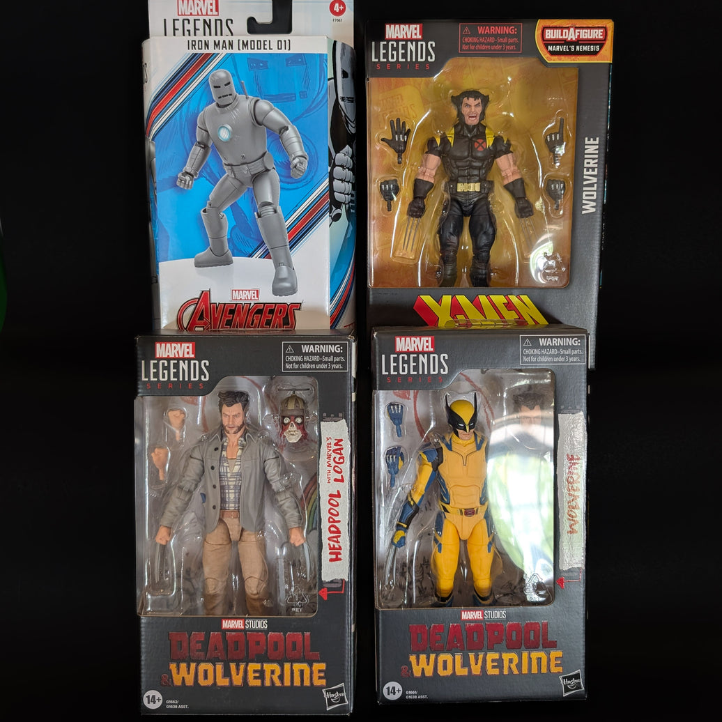 Wolverine and Iron Man Multi-Pack Marvel Legends 4 Action Figure Lot 6 inch image 0