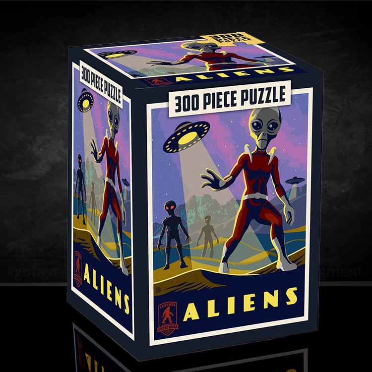 Aliens Jigsaw Puzzle Cube Master Pieces 300 Pieces image 0