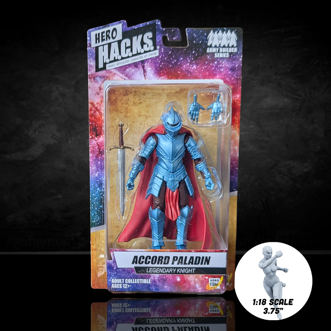 Accord Paladin Hero Legendary Knight - Vitruvian H.A.C.K.S. 1:18 Scale Action Figure