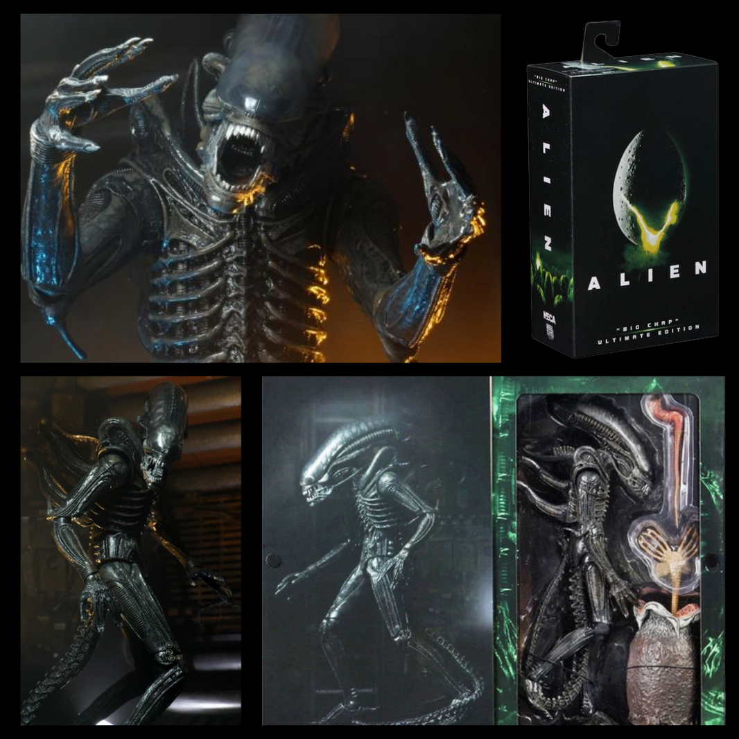 Alien Ultimate 40th Anniversary Big Chap 7-Inch Xenomorph Action Figure by NECA new in box with detailed sculpt and accessories
