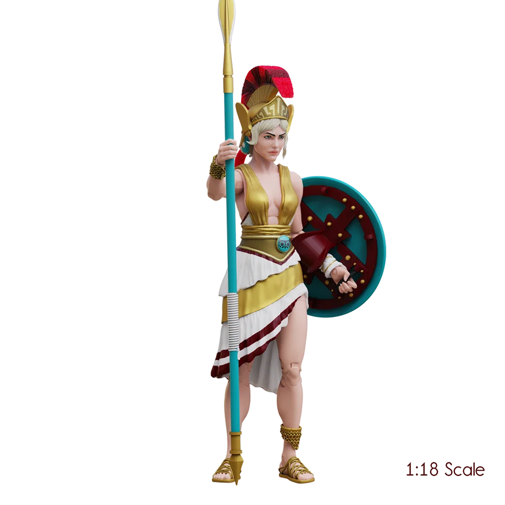 Vitruvian H.A.C.K.S. Action Figure – Athena 10th Anniversary Edition – Legendary Greek Warrior Goddess 1:18 Scale