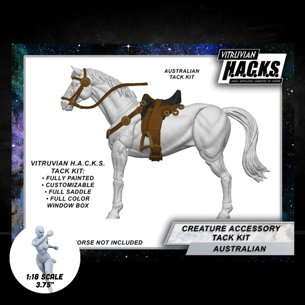 Mighty Steeds - Australian Tack Kit – BROWN Action Figure Accessories