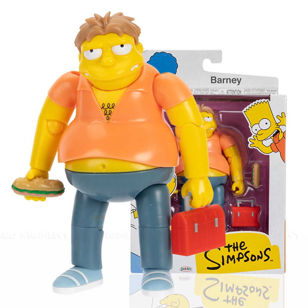 Barney Gumble Bumblebee Man Simpsons 5 Inch Premium Action Figure Video Camera Jakks Pacific New collectible toy