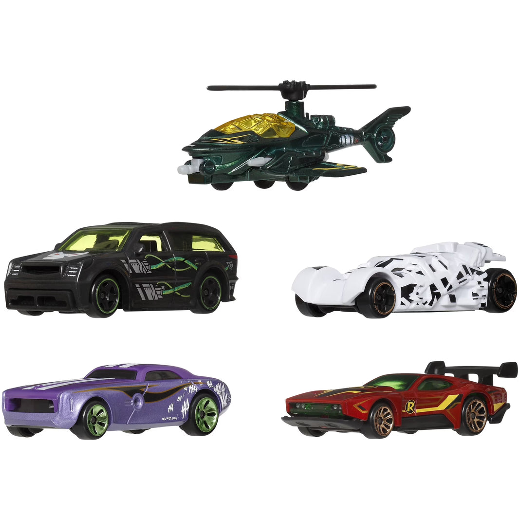 Mattel - Hot Wheels 1:64 Silver Series Batman 5-Piece S Assortment (DC)